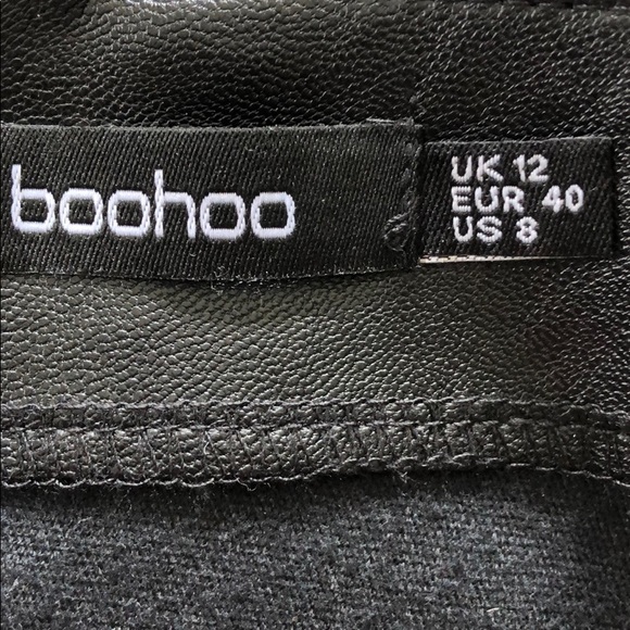 Black faux leather skirt - Picture 3 of 3